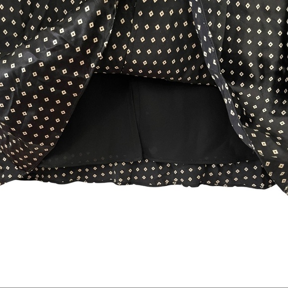 Ann Klein Black Silk Polkadot Straight Skirt‎ - Picture 3 of 7